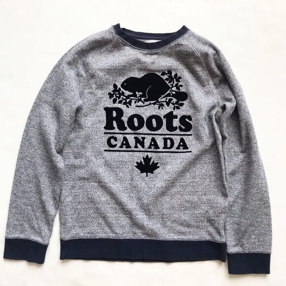 Roots Other - Roots Canada Cabin velvet logo sweatshirt EUC XXL(13-14Y)